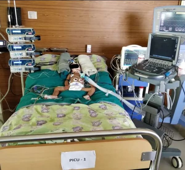 A child was referred from peripheral unit